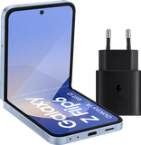 Samsung Galaxy Z Flip 6 256GB Blauw 5G + Samsung Oplader 25W Zwart