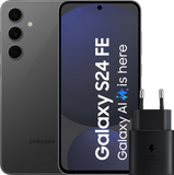 Samsung Galaxy S24 FE 256GB Grijs 5G + Samsung Oplader 25 Watt Zwart