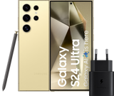 Samsung Galaxy S24 Ultra 512GB Geel 5G + Samsung Snellader 25 Watt Zwart