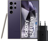 Samsung Galaxy S24 Ultra 512GB Paars 5G + Samsung Snellader 25 Watt Zwart