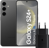 Samsung Galaxy S24 Plus 256GB Zwart 5G + Samsung Snellader 25 Watt Zwart